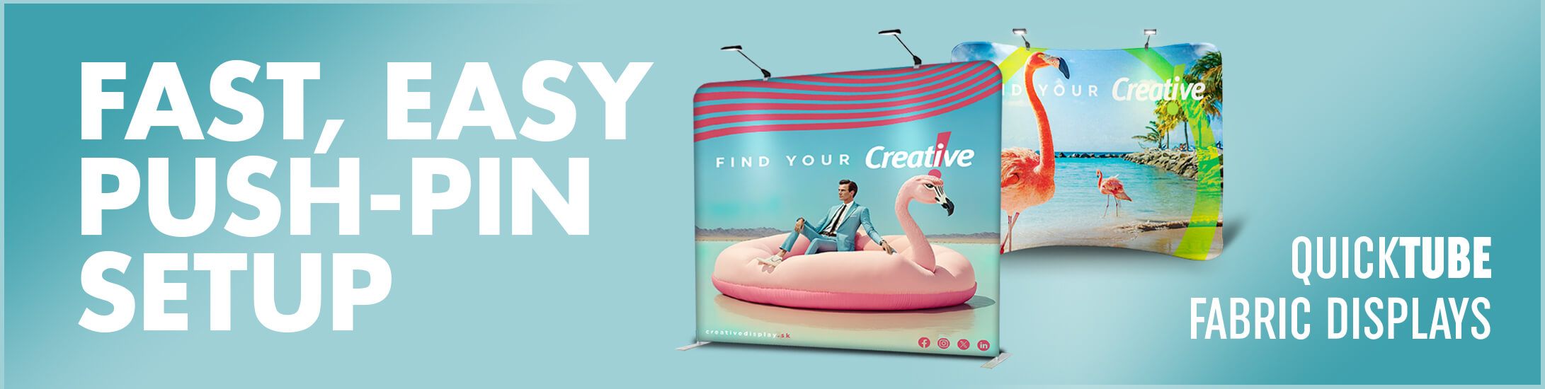 QuicktTube Fabric Displays from Creative Display